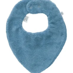 BB & Co Bavoir bandana bambou et gaze de coton Pierre Bleue