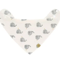 Outlet Bavoir bandana en coton bio baleine Little Water Bavoirs