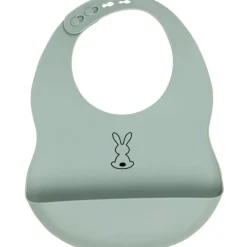 Bavoir en silicone à poche vert sauge Bavoirs