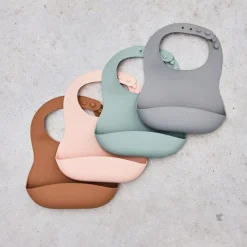 Online Bavoir en silicone Ash green vert Bavoirs