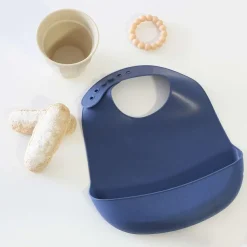 Clearance Bavoir en silicone Bleu Bavoirs