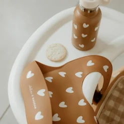 New Bavoir en silicone Coeurs Caramel Bavoirs