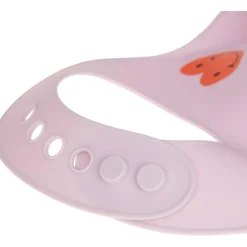 Lässig Bavoir en silicone Happy Rascals Coeur lavande