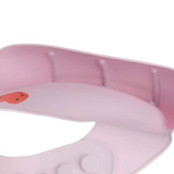 Lässig Bavoir en silicone Happy Rascals Coeur lavande