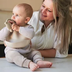 Sale Bavoir en silicone nougat Bavoirs