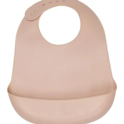 Trois Kilos Sept Bavoir en silicone Rose