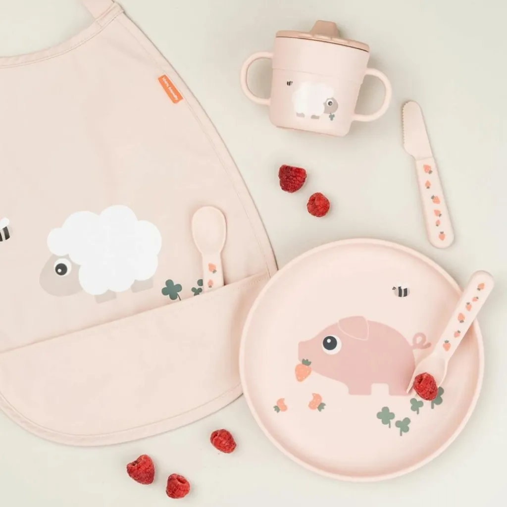 Hot Bavoir élastique Tiny farm Rose Bavoirs