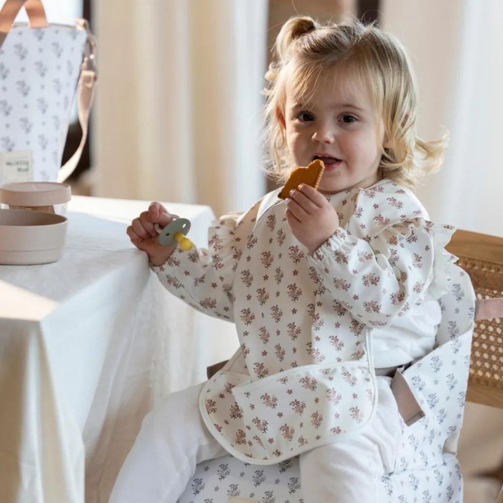 Sale Bavoir manches longues Botton Fleurs Bavoirs