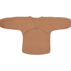 BB & Co Bavoir manches longues en coton gaufré Cassonade (6-24 mois)