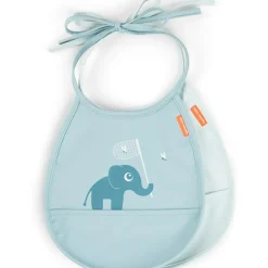 Done by Deer Bavoir petit lot de 2 Elphee bleu