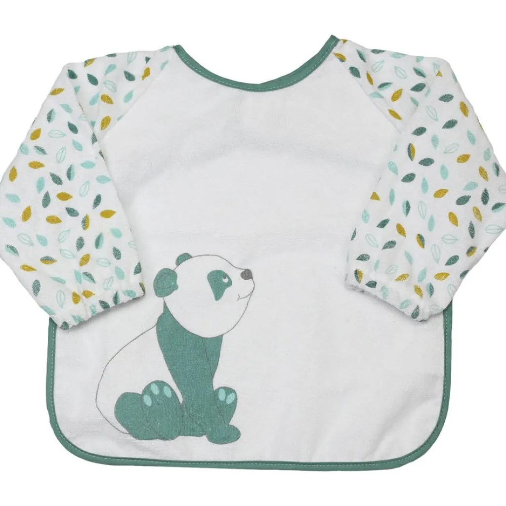 Trois Kilos Sept Bavoir tablier en éponge Panda (6-24 mois)
