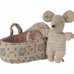 New Bébé souris dans la nacelle Rose Figurines De Jeu