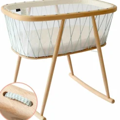 Charlie Crane Berceau à bascule Kumi Mousse Lichen