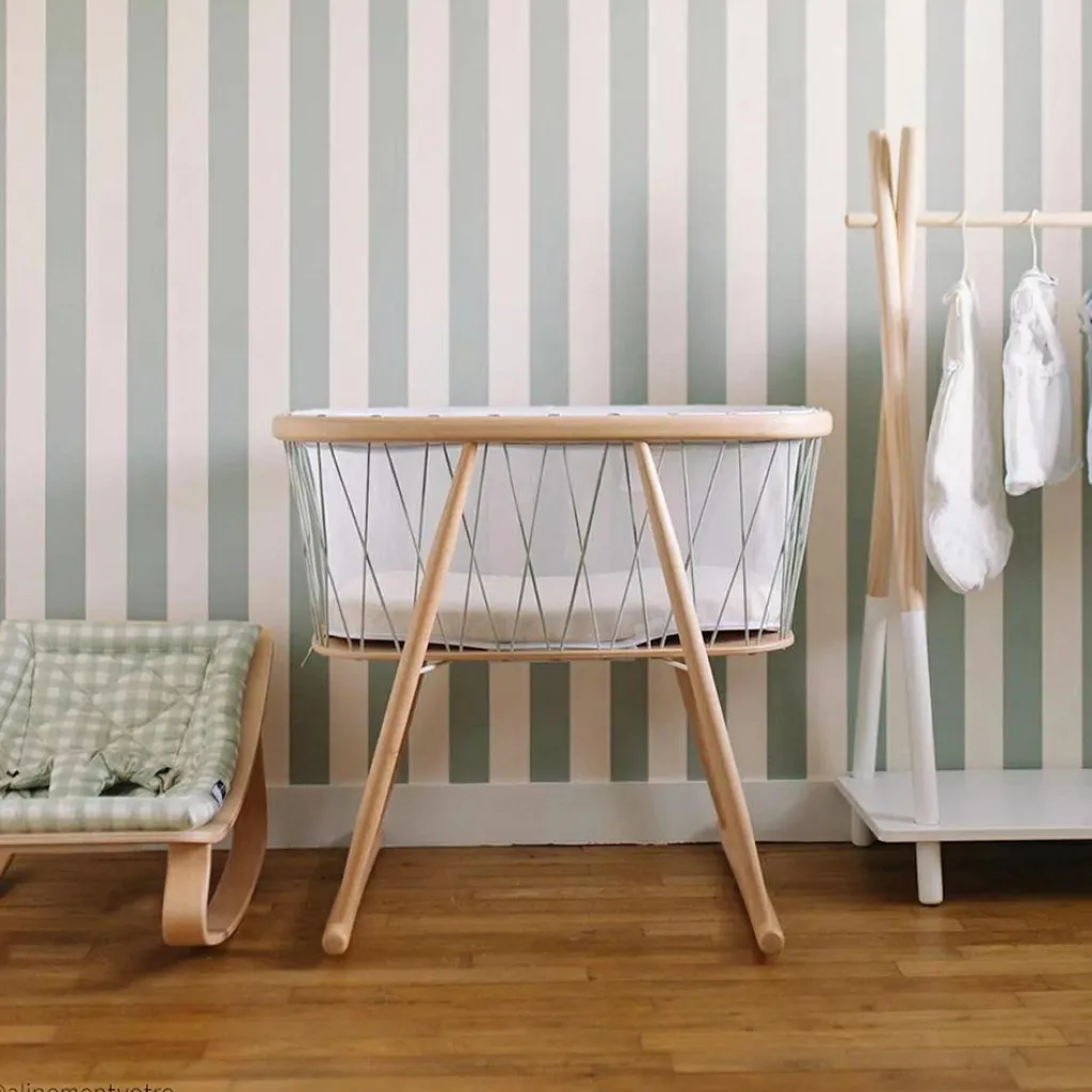 Charlie Crane Berceau à bascule Kumi Organic Lichen