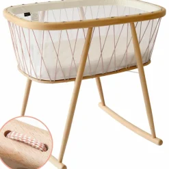 Clearance Berceau à bascule Kumi Organic Bois de rose Berceau