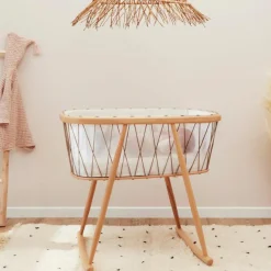 Clearance Berceau à bascule Kumi Organic Bois de rose Berceau