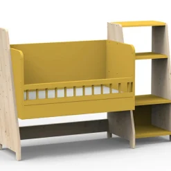 Mathy by bols Berceau cododo évolutif avec colonne étagère Asymetry Montessori (coloris au choix)