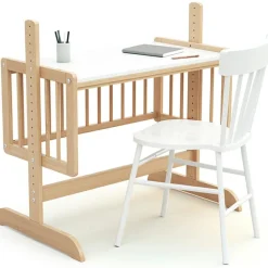 AT4 Berceau cododo évolutif en bureau en bois de hêtre Essentiel