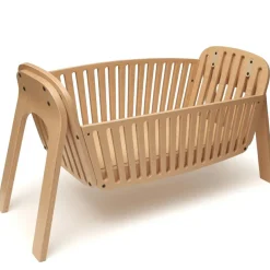Charlie Crane Berceau cododo évolutif Kodo en bois naturel (80 x 43 cm)