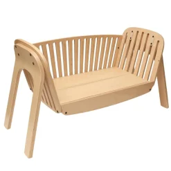 Charlie Crane Berceau cododo évolutif Kodo en bois naturel (80 x 43 cm)