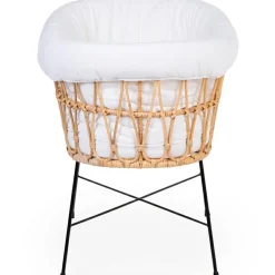 Outlet Berceau en rotin avec pieds en métal Berceau