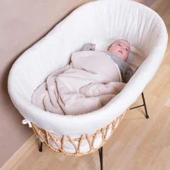 Childhome Berceau en rotin avec pieds en métal - Reconditionné