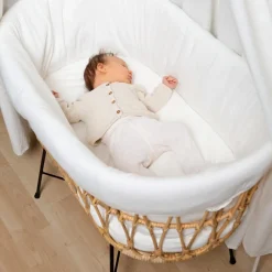 Childhome Berceau en rotin avec pieds en métal - Reconditionné