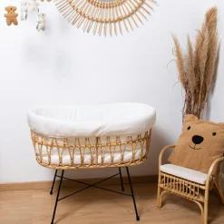 Childhome Berceau en rotin avec pieds en métal - Reconditionné