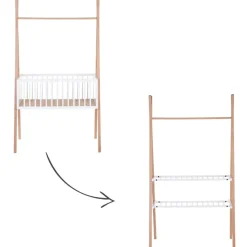 Childhome Berceau tipi 50 x 90 cm convertible en étagère