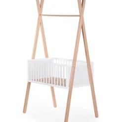 Childhome Berceau tipi 50 x 90 cm convertible en étagère
