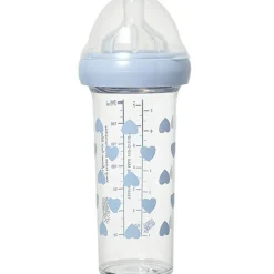 Le Biberon Français Biberon anti colique coeurs bleus X BONTON (210 ml)