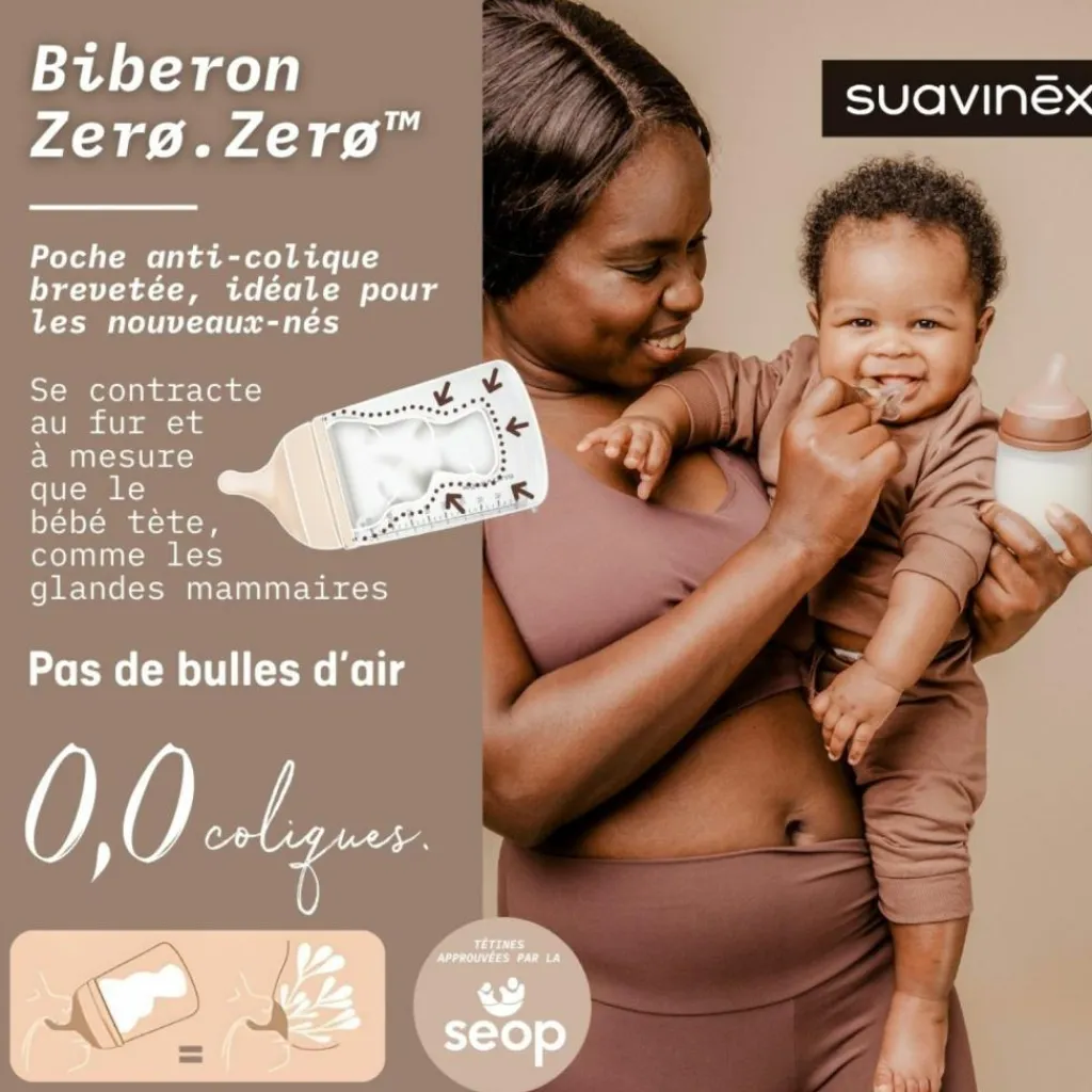 New Biberon anti-colique Zerø.Zerø - Taille unique Spécial Allaitement - A Deep (180 ml) Biberon