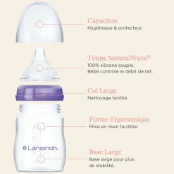 Discount Biberon avec tétine NaturalWave (160 ml) Biberon