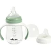Béaba Biberon d'apprentissage 2 en 1 vert sauge (210 ml)