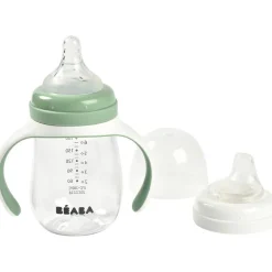 Béaba Biberon d'apprentissage 2 en 1 vert sauge (210 ml)