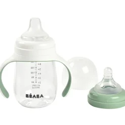 Béaba Biberon d'apprentissage 2 en 1 vert sauge (210 ml)