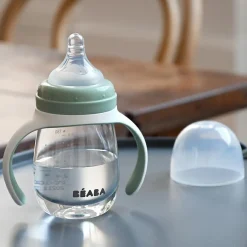 Béaba Biberon d'apprentissage 2 en 1 vert sauge (210 ml)
