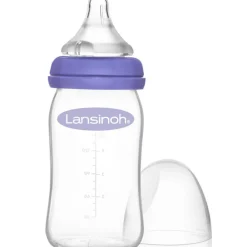 Lansinoh Biberon en verre Natural Wave spécial allaitement (160 ml)
