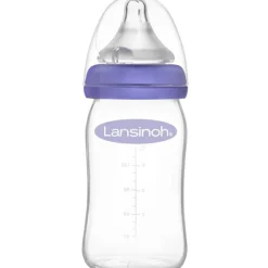 Lansinoh Biberon en verre Natural Wave spécial allaitement (160 ml)