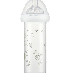 New Biberon verre anti colique Gypsophile vert (240 ml) Biberon
