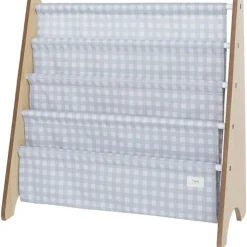 Sale Bibliothèque en tissu recyclé Vichi bleu Bibliothèque