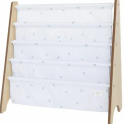 3 sprouts Bibliothèque en tissu recyclé Myrtilles ivoire