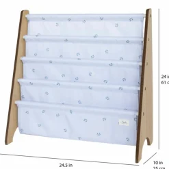 Discount Bibliothèque en tissu recyclé Myrtilles gris Bibliothèque