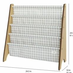 Discount Bibliothèque en tissu recyclé Vichi beige Bibliothèque