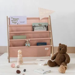 3 sprouts Bibliothèque en tissu recyclé Uni argile