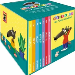Auzou Editions Bibliothèque P'tit Loup Mes 7 livres des émotions