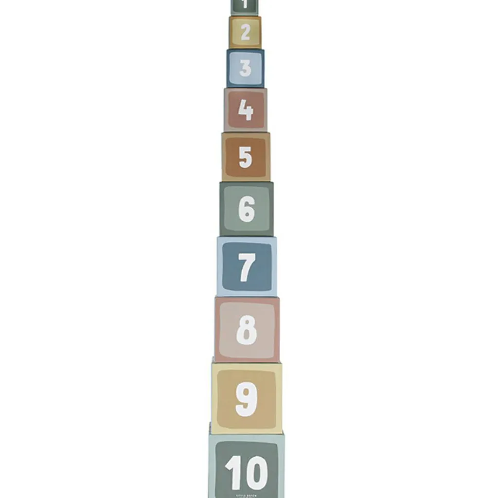 New Blocs à empiler en carton Little Farm Jouet À Empiler