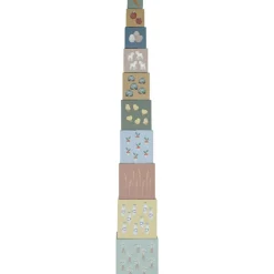 New Blocs à empiler en carton Little Farm Jouet À Empiler