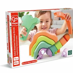 Hape Blocs à empiler Safari Eléphant