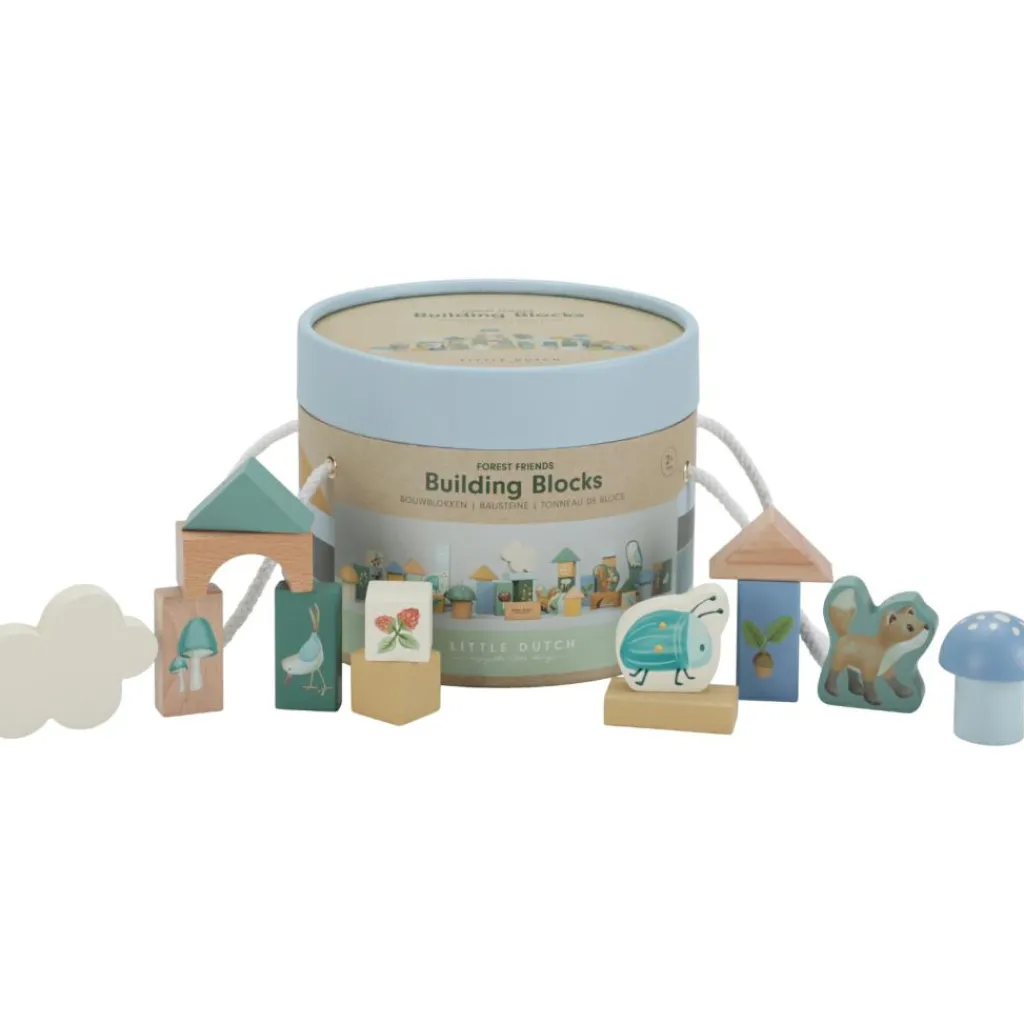 New Blocs de construction en bois FSC Forest Friends Jeu De Construction